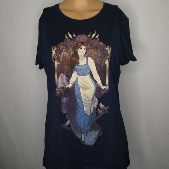 Teefury Disney Belle Beauty & the Beast T Shirt - Picture 1 of 5